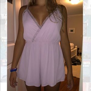 light purple romper